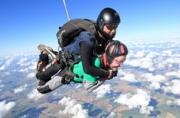 Skydiving fundraising event