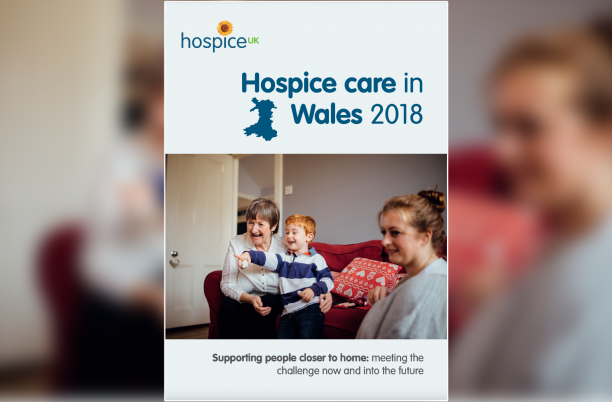 Front cover of the Hospice Care in Wales report
