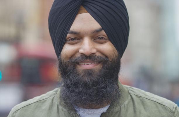 Man with turban portrait