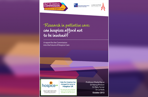 Front cover of the Research in palliative care guide