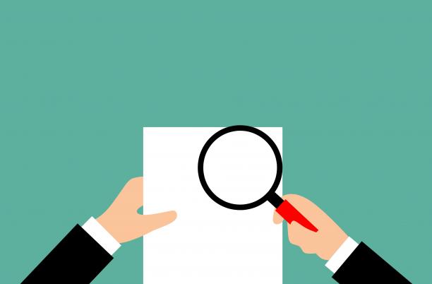 Stock photo of magnifying glass
