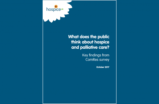 What does the public think about hospice and palliative care? Key findings from ComRes survey