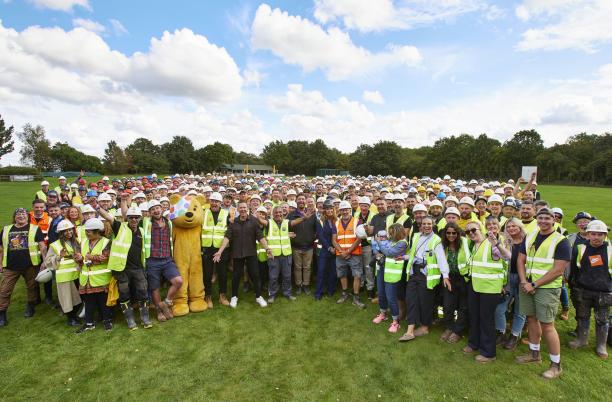 tradespeople and volunteers and Treetops Hospice