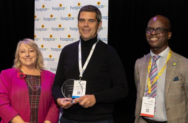 Duncan Fleming, Mountbatten Hospice, was the winner of the 2023 Digital Champion Award at the Hospice UK National Conference