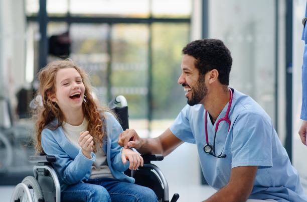 A stock photo showing hospice care
