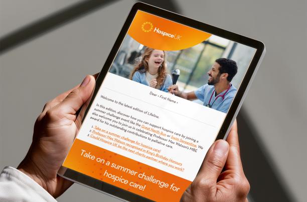 A mockup of the new version of our Lifeline e-newsletter