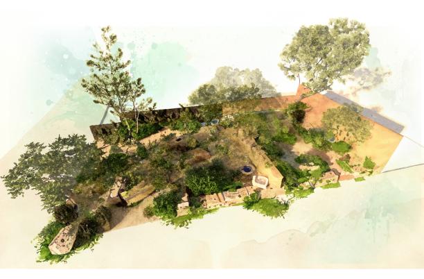Tom Hoblyn's design for Garden of Compassion for Hospice UK's RHS Chelsea Flower Show garden in 2025