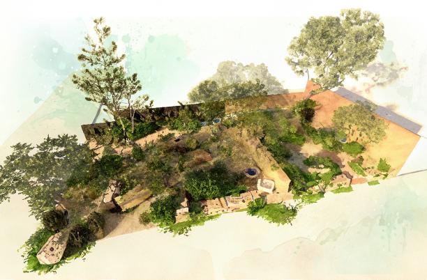 Tom Hoblyn's design for Garden of Compassion for Hospice UK's RHS Chelsea Flower Show garden in 2025