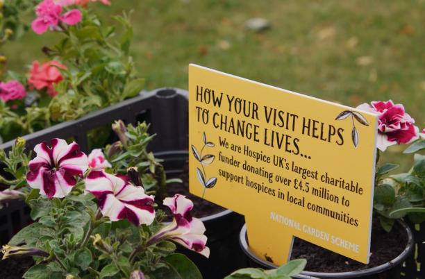 The National Garden Scheme offer hospices lots of support to hold their own open garden
