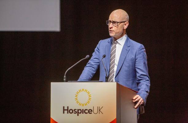 Stephen Kinnock at Hospice UK National Conference 2025 (credit Fotopia)