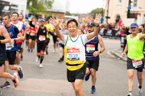 Hospice UK London Marathon runner.