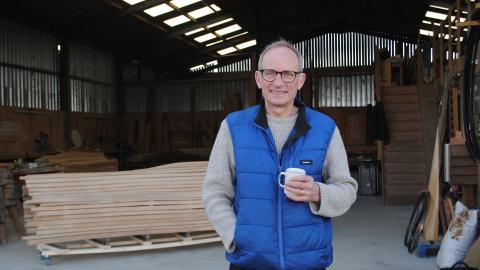 Tom Hoblyn discusses the sustainability of the Together Benches at Hospice UK's Garden of Compassion