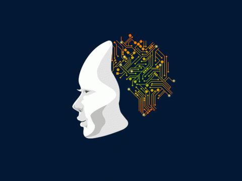 An animated gif of an AI brain