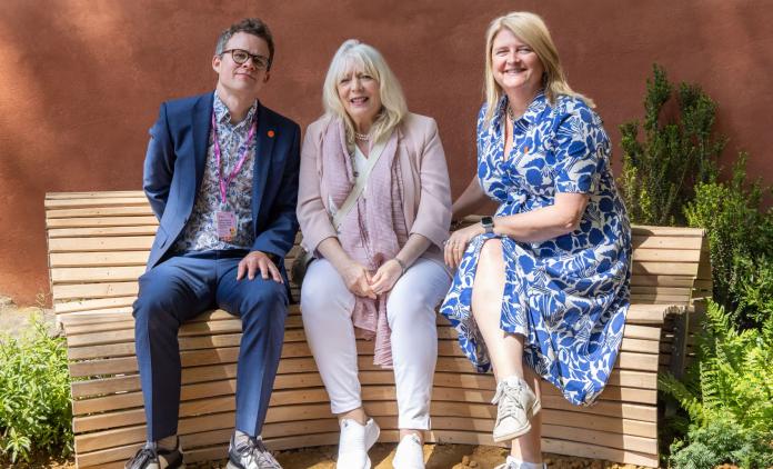 Alison Steadman and Hospice UK at RHS Chelsea Flower Show