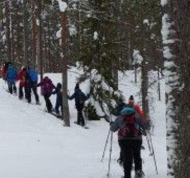Snowshoeing challenge
