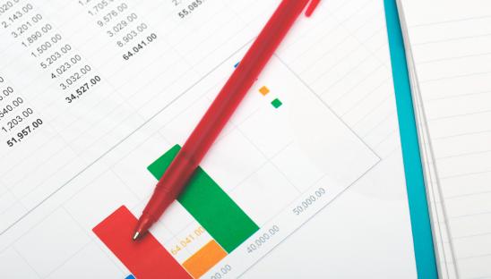 Spreadsheet stock image