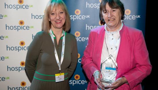 Janet Walker won the Volunteer Gardener of the Year Award 2021 at the Hospice UK Awards