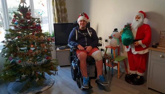 Whilst Rob spent Christmas at home, Sam says that he loved going to Dorothy House’s Christmas party