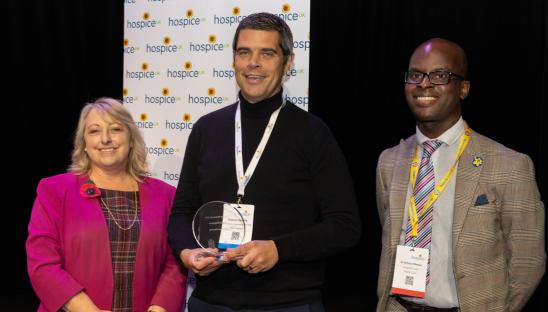 Duncan Fleming, Mountbatten Hospice, was the winner of the 2023 Digital Champion Award at the Hospice UK National Conference