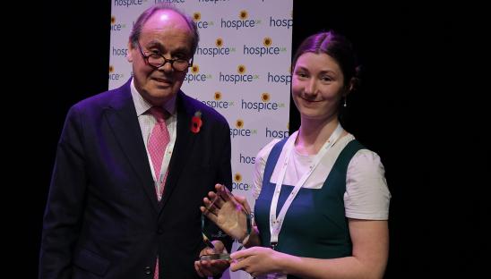 Jess Sheridan, Dorothy House Hospice, was the winner of the 2023 Volunteer of the Year Award