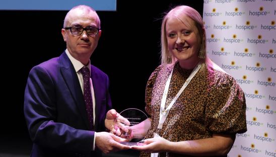 Leah from Pendleside Hospice was the 2023 Inclusivity Champion award winner
