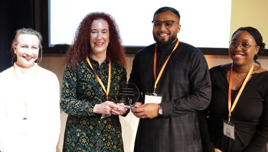 Keech Hospice Care’s learning and community team are the 2024 winners of the Improving Inclusivity Award at the Hospice UK Conference