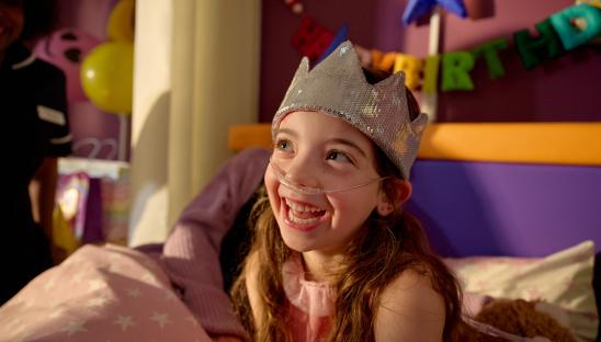 From This is Hospice Care legacy campaign - girl at birthday party