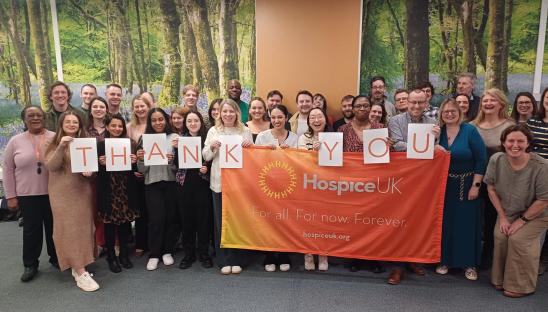 Thank you from the Hospice UK Team